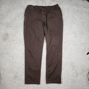 Cove USA Pant Mens 36x30 Brown Chino Casual Office Everyday Wear Classic Comfort